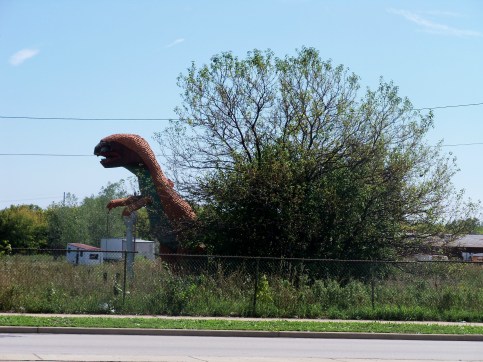 Abandoned dinosaur