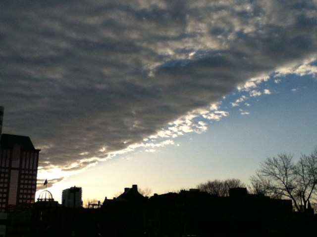 Leading edge of a weather system?