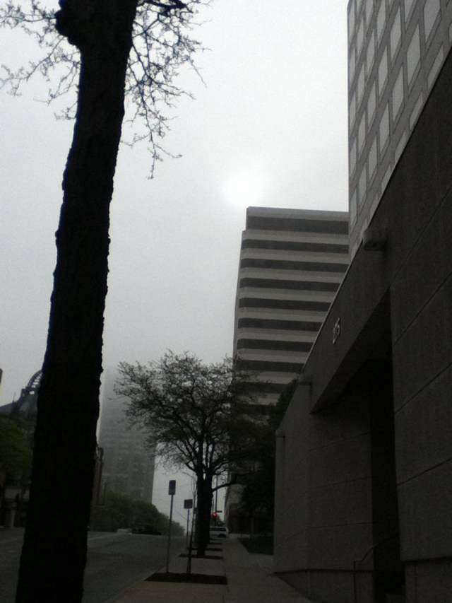 foggy morning sun - May 29, 2013