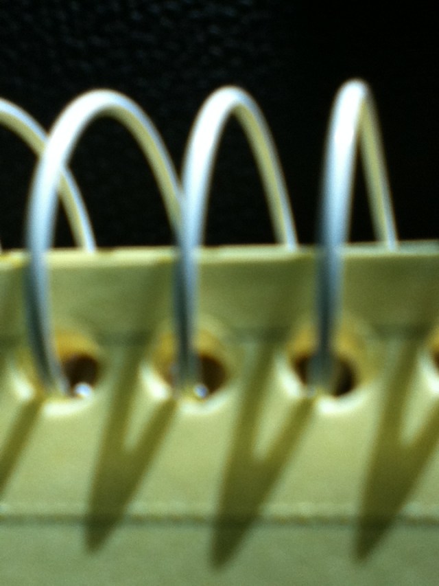 Canary Yellow Spiral Steno Pad