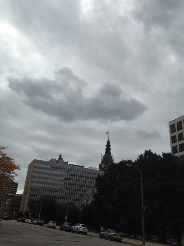 Milwaukee City Hall under a Cloud