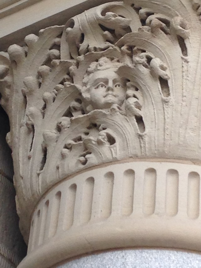 Milwaukee City Hall cherub face 