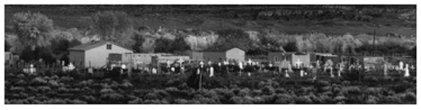 Moonrise - close-up on area of detal outline