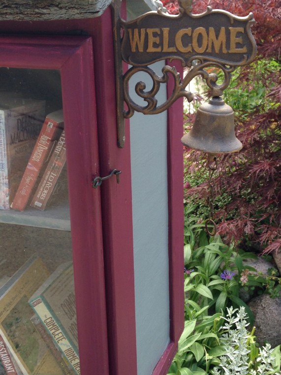 Little Free Library #8 "Welcome" bell