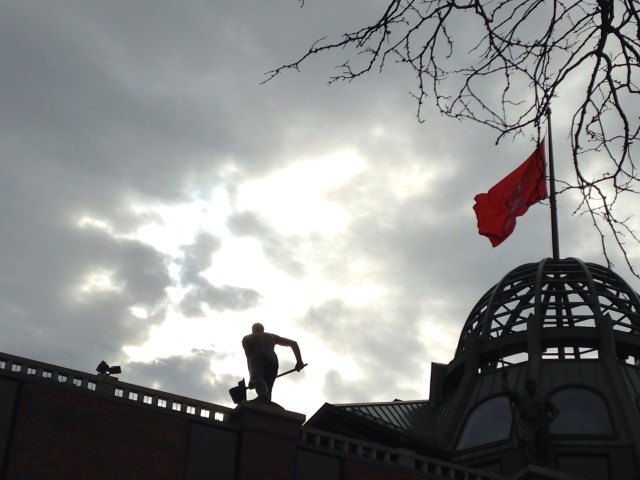 Grohmann Museum, Morning Sun Through Clouds