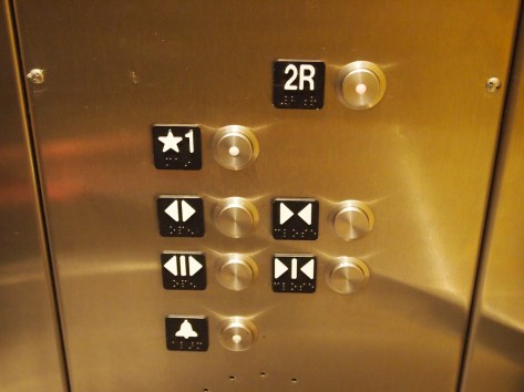 Elevator door buttons