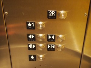 Elevator door buttons