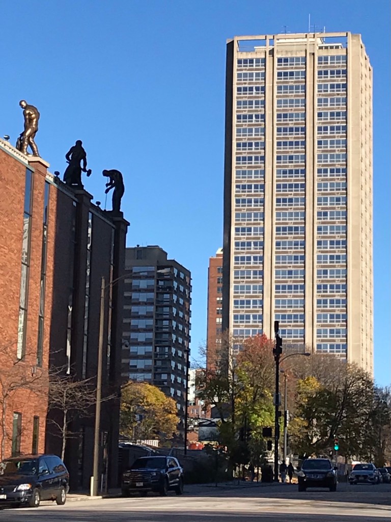 Tall apartment building, Brutalist architecture