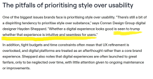 Text excluded from the “print screen” by the “subscribe” bar