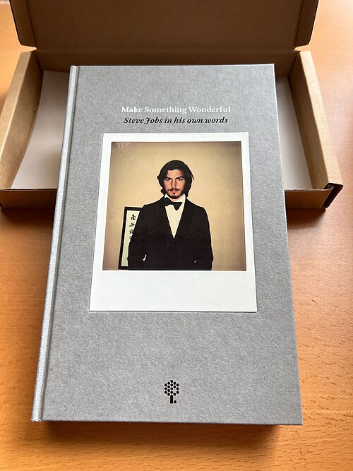 photo of the "Make Something Wonderful" book collection of Steve Jobs' own words